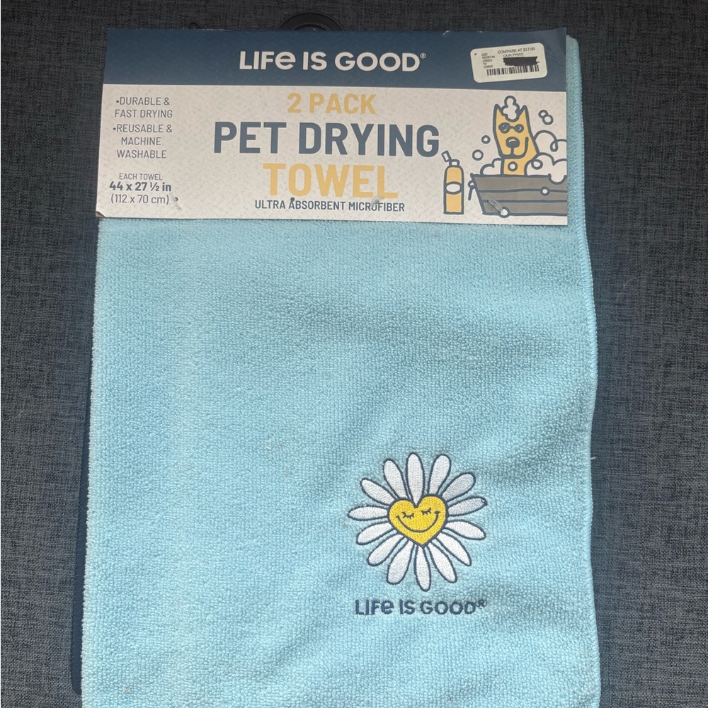 Life Is Good Navy Blue Kids Towel